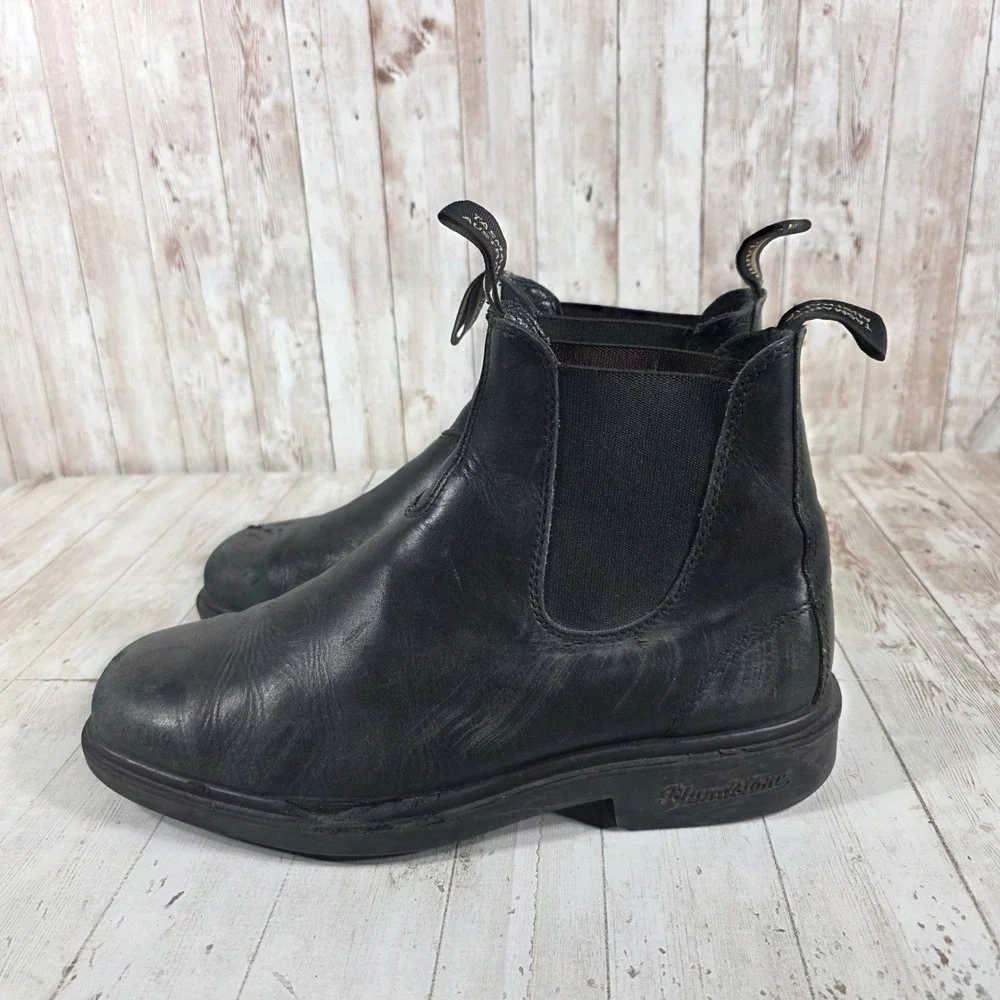 Blundstone 063 Dress Series Black Leather Square Toe Chelsea Boots Mens 9.5 AU